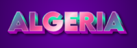 Algeria Text effect