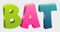 Bat Efecto de texto
