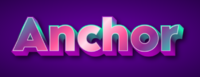 Anchor Efekt tekstowy