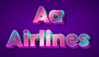 Aa Airlines Текстовый эффект