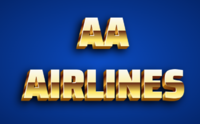 Aa Airlines Effet de texte