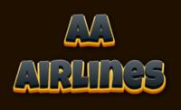 Aa Airlines Efecto de texto