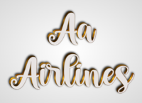 Aa Airlines Efekt tekstowy