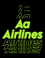 Aa Airlines Texteffekt