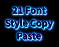 21 Font Style Copy Paste Effetto testo