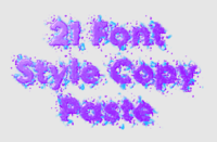 21 Font Style Copy Paste Efekt tekstowy