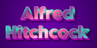 Alfred Hitchcock Efecto de texto