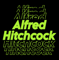 Alfred Hitchcock Text effect