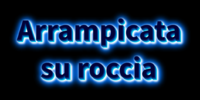 Arrampicata su roccia Effetto testo