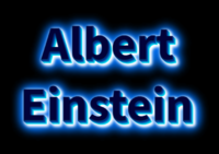Albert Einstein Effetto testo