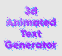 3d Animated Text Generator Tekst effect