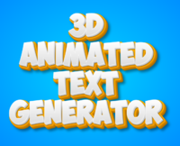 3d Animated Text Generator Tekst effect