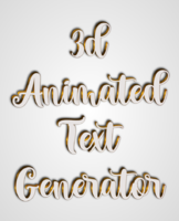 3d Animated Text Generator Tekst effect