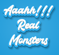 Aaahh!!! Real Monsters Text effect