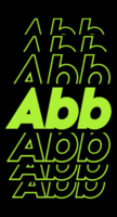 Abb Text effect