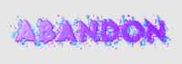 Abandon Text effect