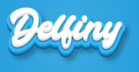 Delfiny Efekt tekstowy