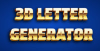 3d Letter Generator Efekt tekstowy