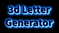 3d Letter Generator Tekst effect