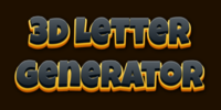 3d Letter Generator Tekst effect