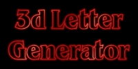 3d Letter Generator Tekst effect