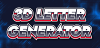 3d Letter Generator テキスト効果