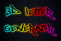 3d Letter Generator Текстовый эффект