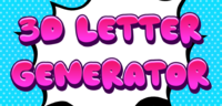 3d Letter Generator Efecto de texto