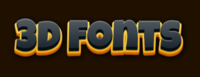 3d Fonts Текстовый эффект