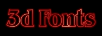 3d Fonts Efecto de texto