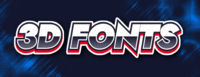 3d Fonts Tekst effect