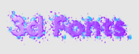 3d Fonts Effet de texte