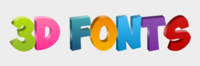 3d Fonts Texteffekt