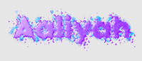 Aaliyah Text effect