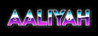 Aaliyah Texteffekt