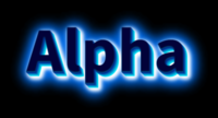 Alpha Texteffekt