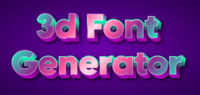 3d Font Generator Tekst effect