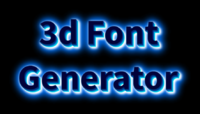 3d Font Generator テキスト効果