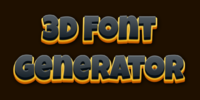 3d Font Generator Tekst effect