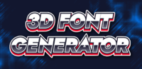 3d Font Generator Effetto testo