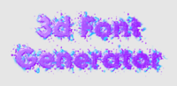 3d Font Generator Efekt tekstowy