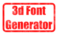 3d Font Generator Efeito do texto