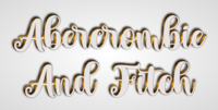 Abercrombie And Fitch Efekt tekstowy