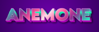 Anemone Texteffekt
