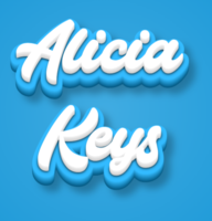 Alicia Keys Текстовый эффект