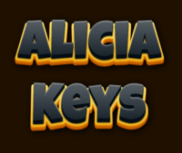 Alicia Keys Efekt tekstowy