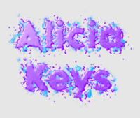 Alicia Keys Effet de texte