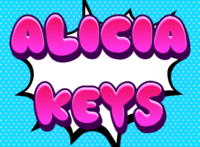 Alicia Keys Efecto de texto