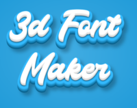 3d Font Maker Efekt tekstowy
