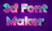 3d Font Maker Tekst effect